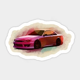 Rainbow Sherbet 240sx Sticker